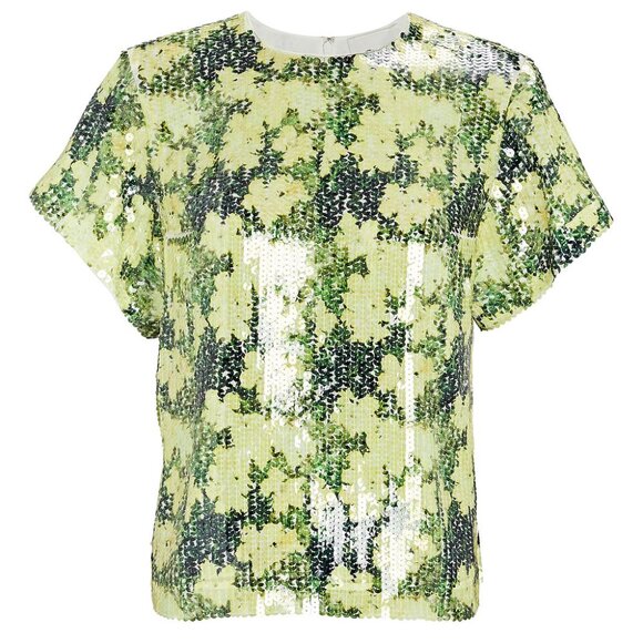 3.1 Phillip Lim Floral Printed Sequin Top - NWOT! - Picture 1 of 9